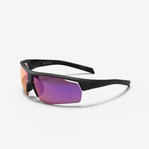 Adult Cycling Cat 3 High Definition Sunglasses Perf 100 - Black