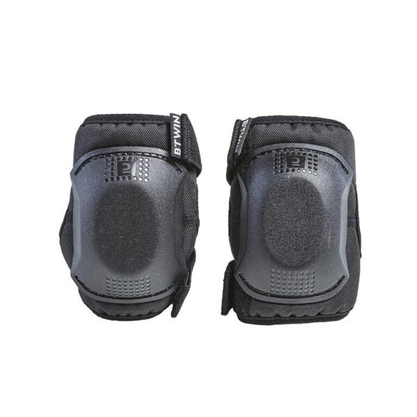 One Size Cycling Elbow and Knee Protectors Set 3-6 Years - Black