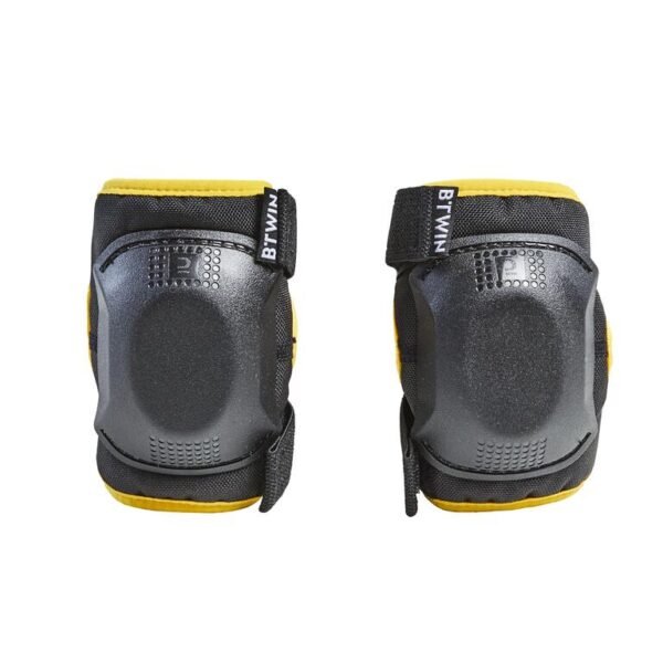 One Size Cycling Elbow and Knee Protectors Set 3-6 Years - Yellow